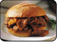 BBQ beef sandwich